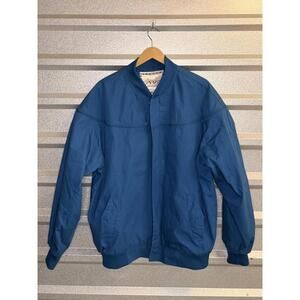 True Vintage Munsingwear Korean Men's Blue Bomber Jacket Size L
